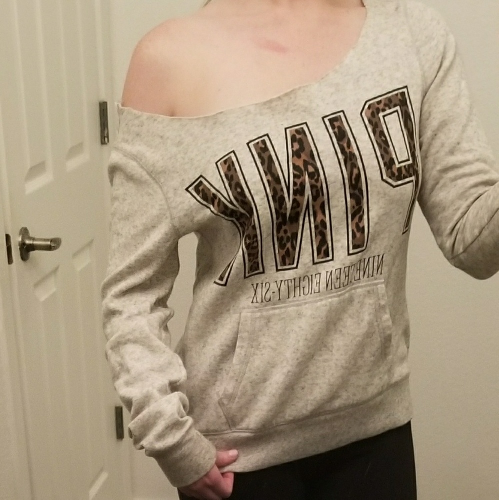 Victoria's Secret Pink Cheetah Print Sweater
